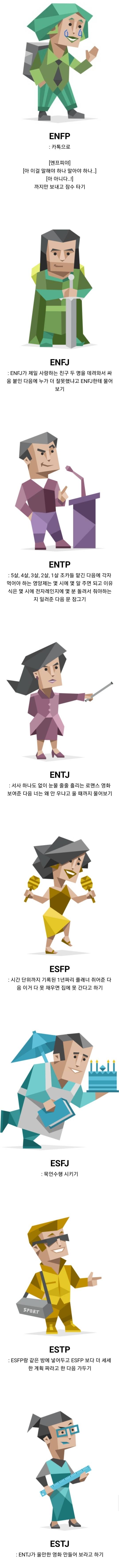 mbti별 괴롭히는 방법