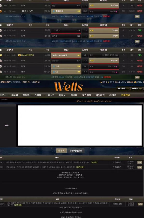 웰스 WELLS [먹튀사이트 정보대공개]