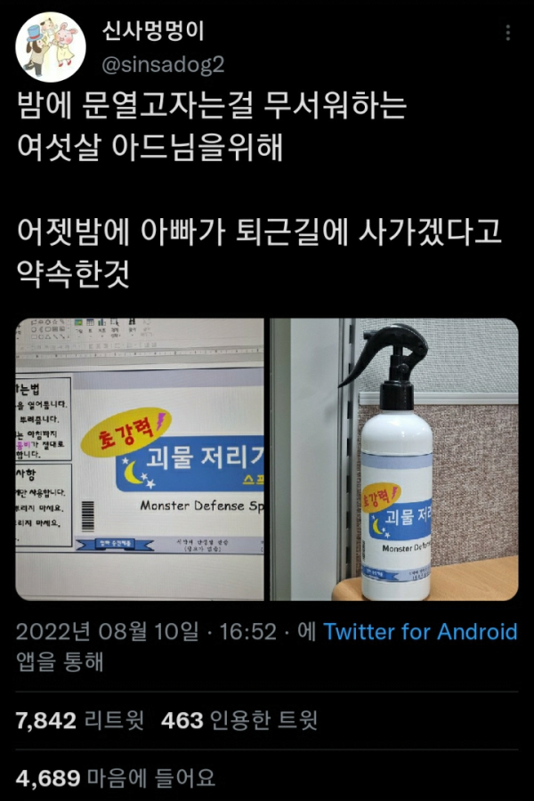 여섯살 아드님을 위해 아빠가 사온것